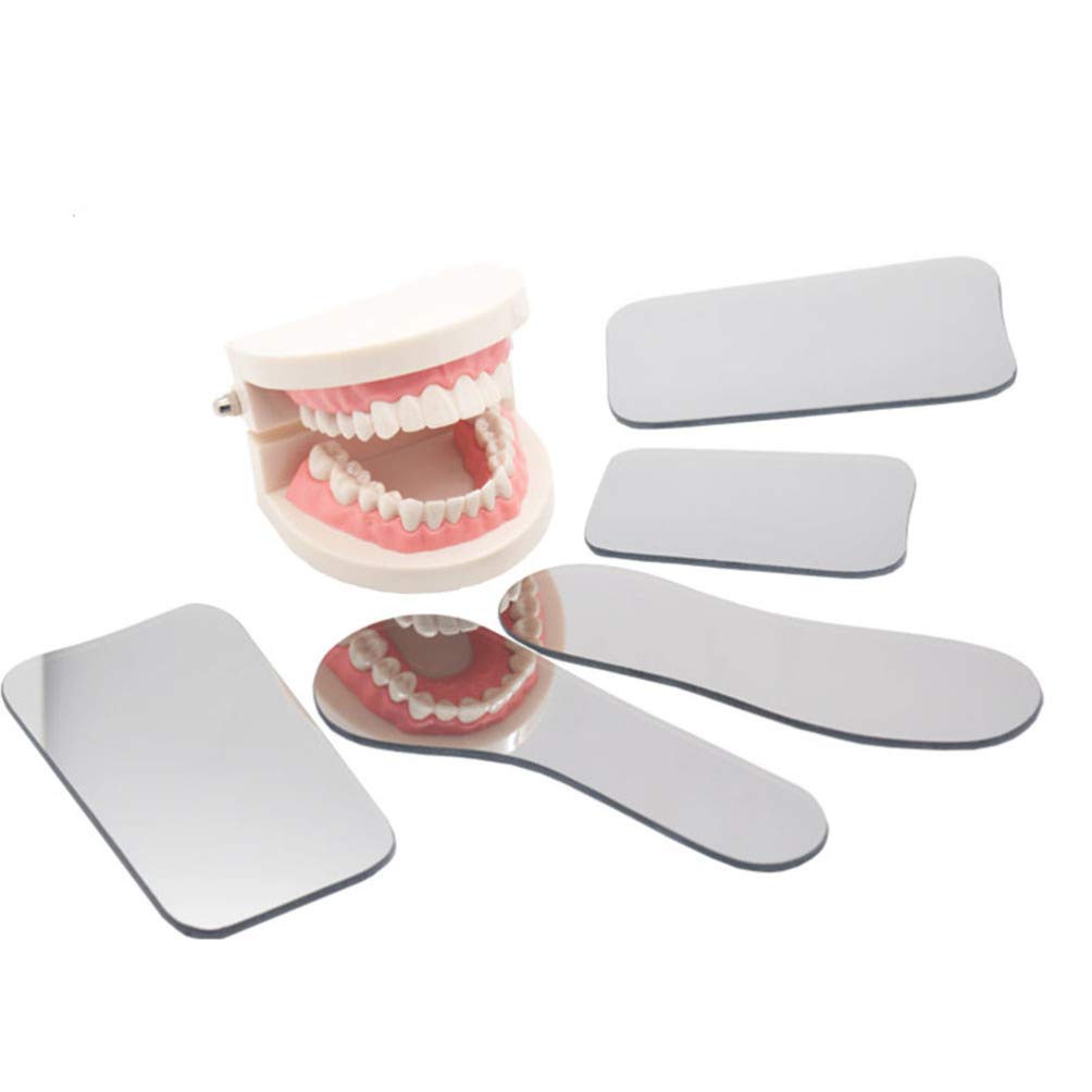 EXCEART Espejo De Inspección Bucal Intraoral 5 Uds Herramienta Compacta 4.52x2.55 Pulgadas
