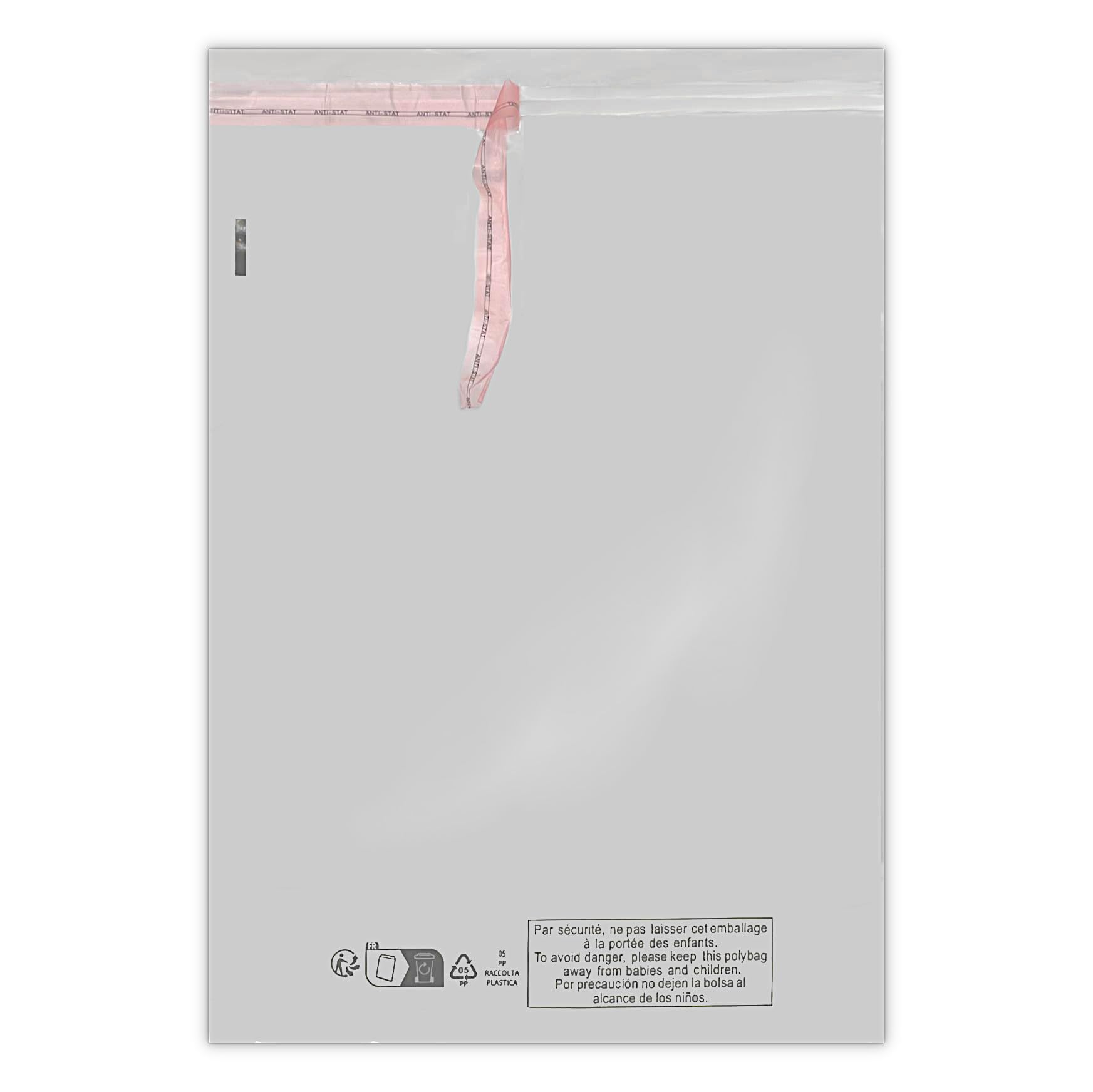 Sac Plastique Plat à Fermeture Adhésive Grande Brillance Dès 33.10