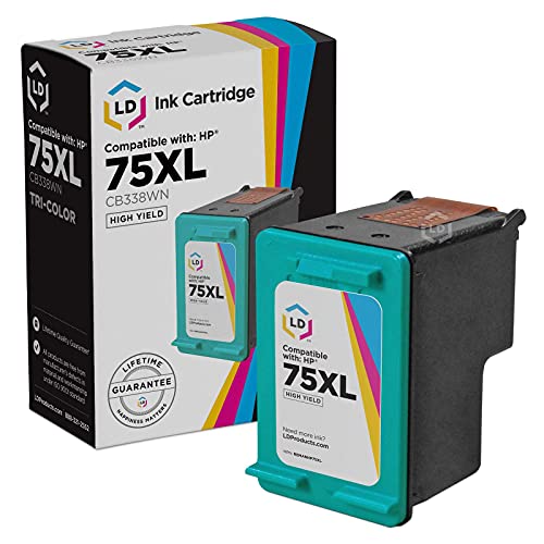 LD Products Remanufactured Ink Replacement for HP 75XL CB338WN (Tri-Color)
