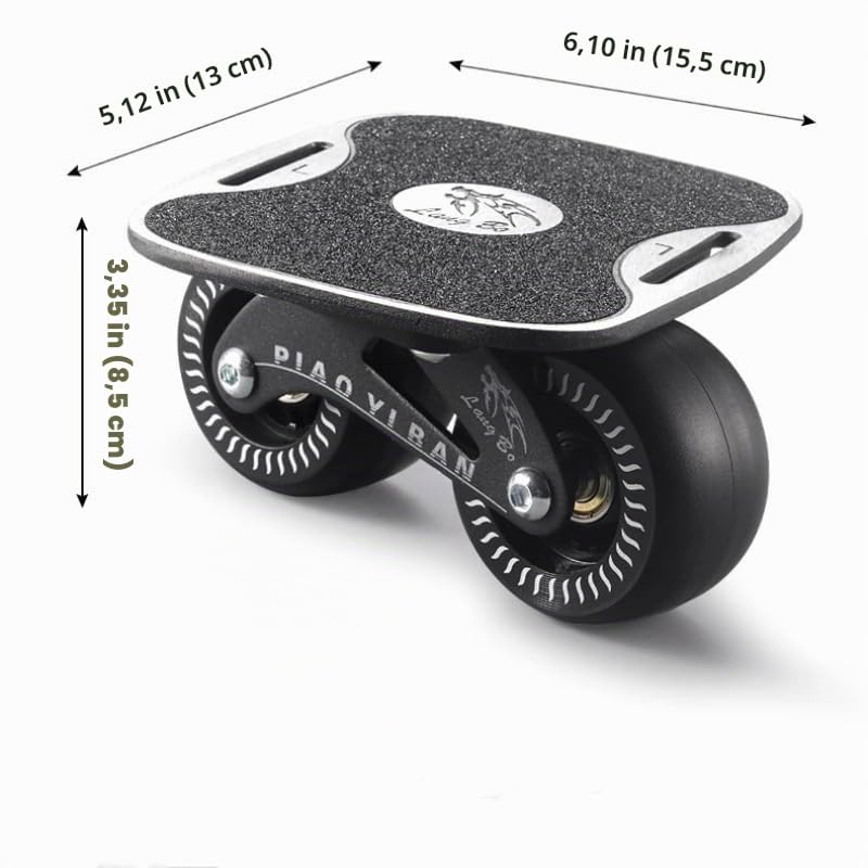 Twolions Freeline Drift Skates mit 7-lagigem kanadischem Ahornholz und PU-Rädern mit hohem Rückprall