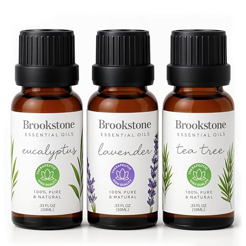 Brookstone Essential Oil Herbal Collection &ndash; 100% Pure Steam Distilled Therapeutic Grade Essential...