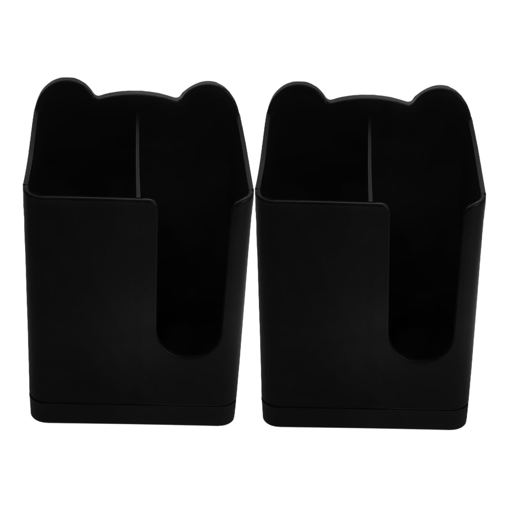 Cabilock 2pcs Kitchen Utensil Holder: Wall Mounted Chopstick and Spoon Holder - Minimalist Utensil Organizer for Countertop and Wall - Plastic Storage Box for Tableware