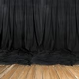 schneller Versand Bühnenmolton schwarz 1 lfm. 300gr./m² nach DIN 4102 B1 - 3m breit