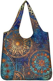 Pizding Reusable Grocery Bags Black Cat Design Eco-Friendly Produce Bags Foldable Collapsible Large Storage Tote Bags Box for Clothes, Toys, Shoes and Picnic