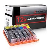 Logic-Seek 12x XXL Tintenpatrone kompatibel für PGI580 CLI580 Multipack für Canon Pixma TR8550 TS705 TS6350 TS8350 TS9150 TS9550
