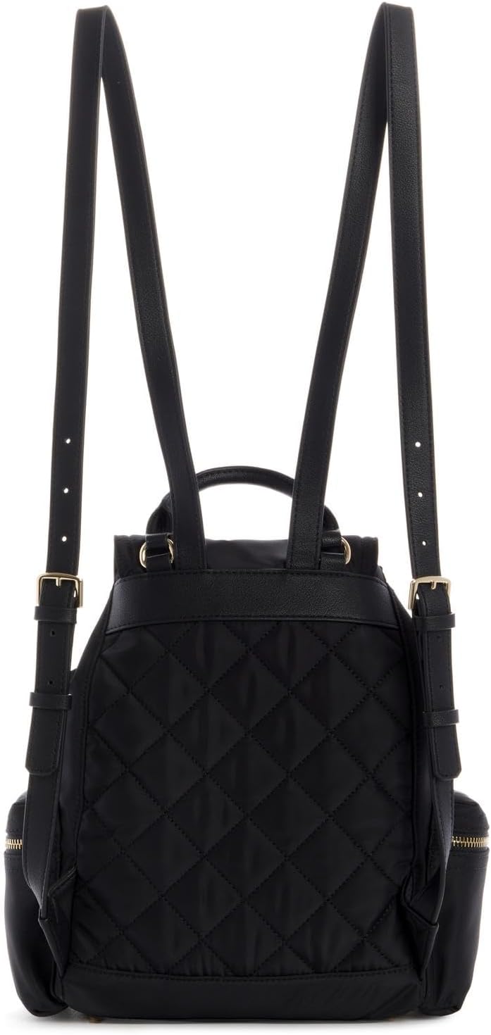 GUESS Womens Eco Gemma Backpack, Drawstring Flap, Black - Image 6