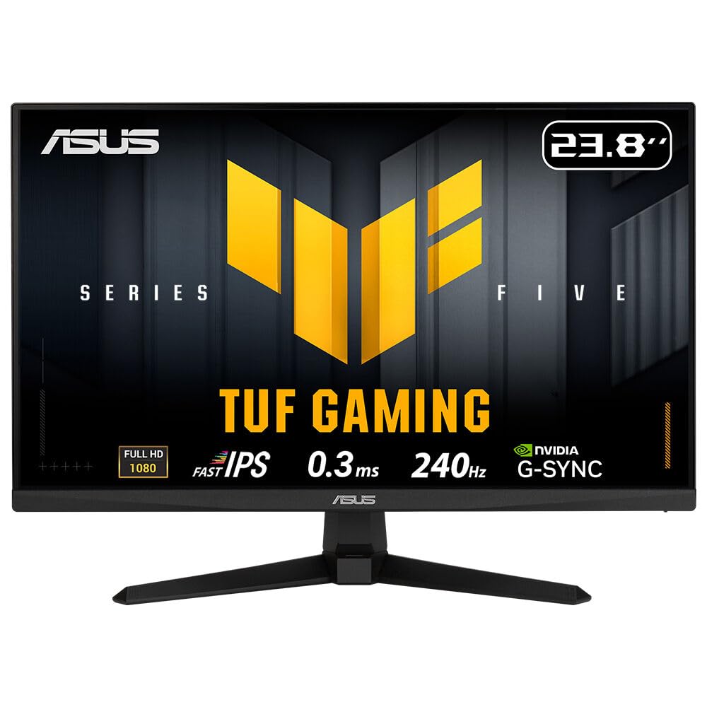 ASUS TUF Gaming VG249QM5A 24” IPS Gaming Monitor, 240Hz, 0.3ms, G-SYNC & AMD FreeSync Premium, 90LM0BA0-B01171,