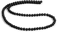 Vista 10 de Cuentas Beadnova redondas de ónix negro de 4 mm, sueltas, para hacer joyas (90-92 piezas)