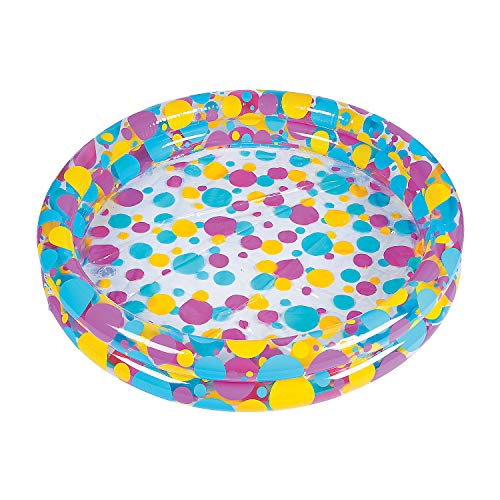 Fun Express Inflatable Duck Pond Pool for Kids (3 feet) Fun Outdoor and Backyard Activity - VBS Vacation Bible School Supplies/Decor