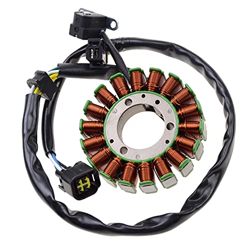 GOOFIT 18 Pôles Bobine Moto Allumage Bobine Stator Magnéto Accessoires Moteur Générateur Remplacement Pour Suzuki DRZ400 400