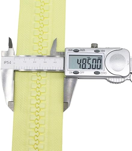 Miniatura 9 de YaHoGa Cremalleras gigantes de plástico #20 de 29.5 in para coser tiendas de campaña, abrigos, cubierta de barco, lona resistente, enormes