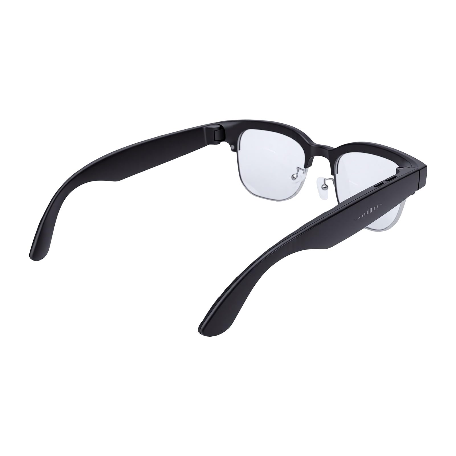 Sxhlseller Lunettes Intelligentes avec Caméra, Lunettes Audio Bluetooth avec Traduction IA, Caméra 8 MP Vidéo HD 1080P Contrôle Vocal, for Voyage Travail Communication Multilingue