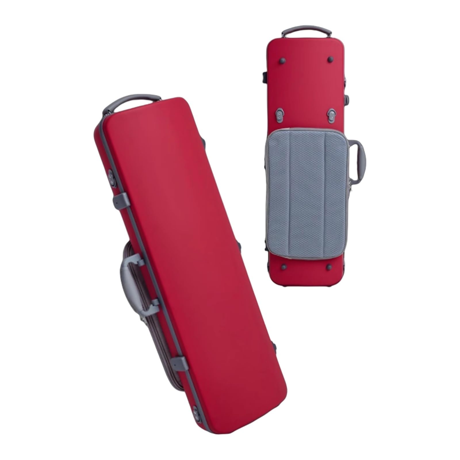 Custodia Quadrata Per Violino In Fibra Di Carbonio Resistente All'usura Antigraffio Ultraleggera E Portatile 1,6 Kg Custodia professionale per violino(Red)