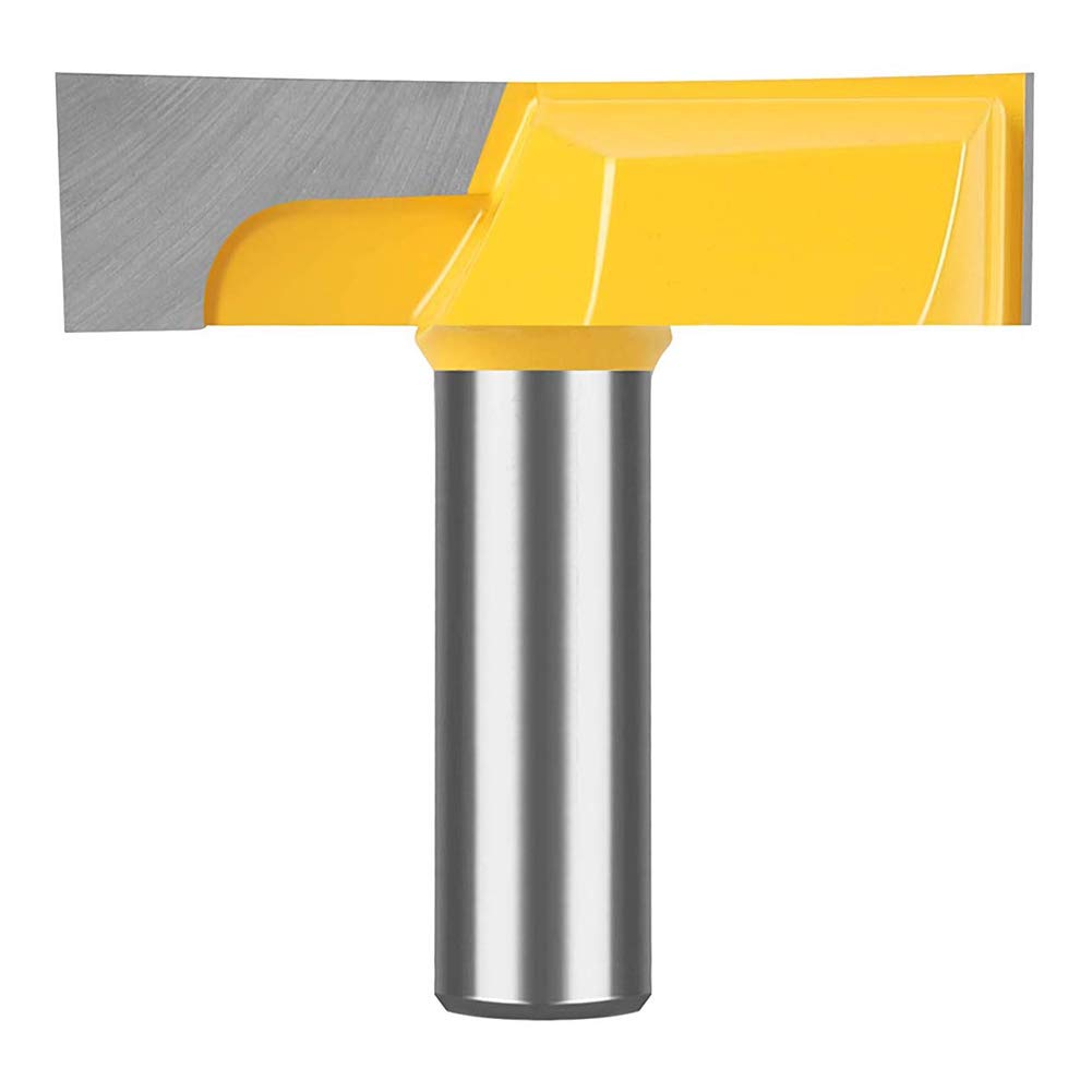 Doolland 1/2 Inch Shank Dia. 2-1/4 Bottom Cleaning Router Bit for Mortising Bit, Spoil Board Surfacing, Slab Flattening Woodworking Milling Cutter