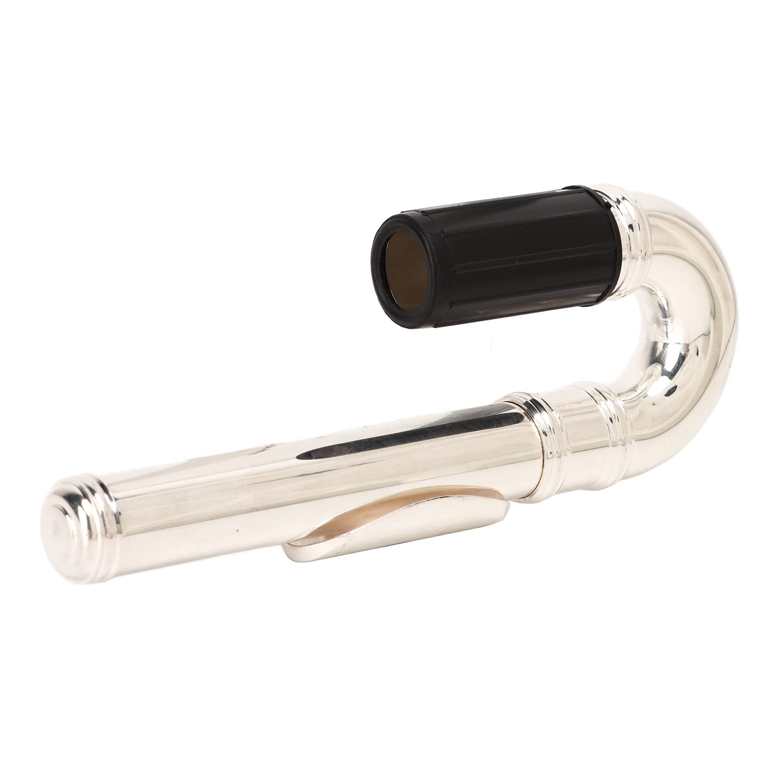 Naroote Joint de Tête Incurvée de Flûte, Métal de Remplacement Pratique pour les Joueurs de Flûte, Facile à Jouer pour les Enfants et les Adultes, Matériau Métallique