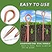 Electric Fence Wire Grounding Rod, Ground Rod with 4ft 12AWG Grounding Wire and Crocodile Clip, Great for Solar Electric Fence Charger, Electric Fence Generator