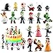Décorations de Gâteaux, Mini Figurines, Figurine Super Mario，Gateau Super Mario Figurine, Cupcake Décoration, Super Mario pour Enfants Bébé Fête d'anniversaire Fête Décoration (18 Pièces)