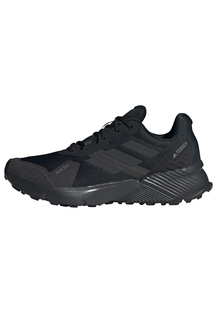 adidas Terrex Terrex Soulstride RAIN.RDY Trail Running Shoes, Black, Size 7.5, Men