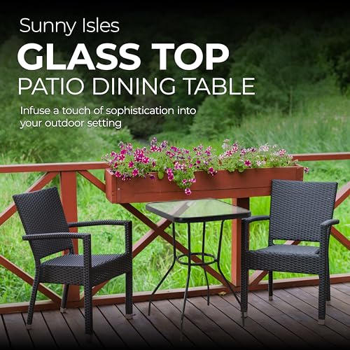 Table-Outdoor-Backyard-Garden-or-Patio-Sunny-Isles-24-Square-Bistro-Table Table Outdoor Backyard Garden or Patio Sunny Isles 24 Square Bistro Table