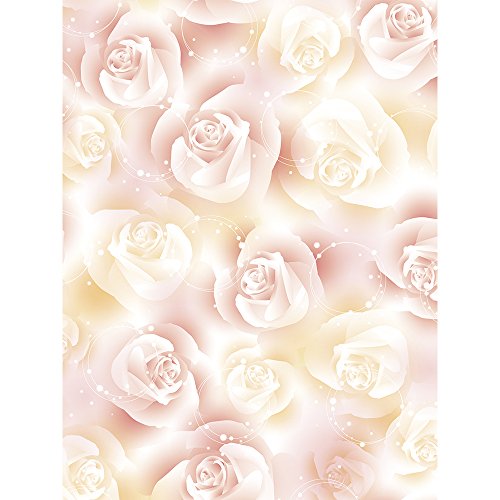 タカ印 ラッピングペーパー 49-2558 ローズドリームP 全判 ピンク 50枚