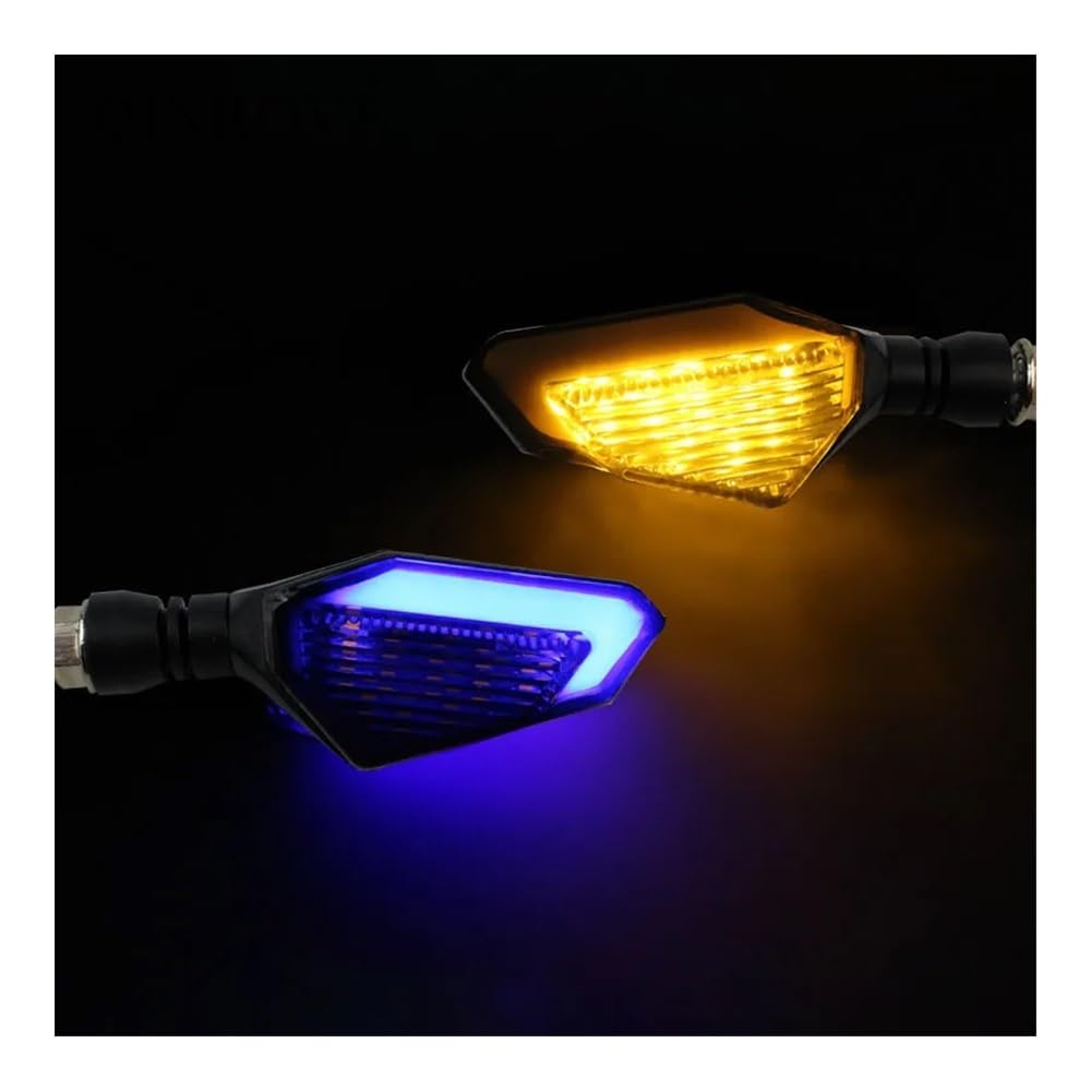 Stop Luce Posteriore Moto Indicatore di Direzione Stroboscopico A LED da 10 Mm per Moto, Indicatore di Direzione Universale da 12 V, Lampada Lampeggiante per Tracer 700 Xmax 160 NMAX