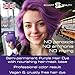 Smart Beauty Purple Hair Dye Semi Permanent, Bright Purple Hair Dye Perfect for Light Blonde, with Non-Drip Pre Mixed Formulation with Hair Conditioning Cream, Hair Colour, Vegan, Cruelty Free