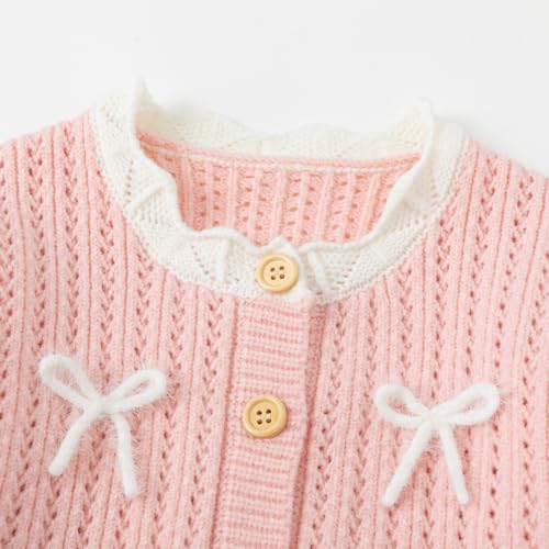 Image of Curipeer Toddler Girl Sweater Cardigans, Long Sleeve Coat, 18M-9Y | Soft Warm Fabric, Spring and Fall Casual Wear, Little and Baby Girl