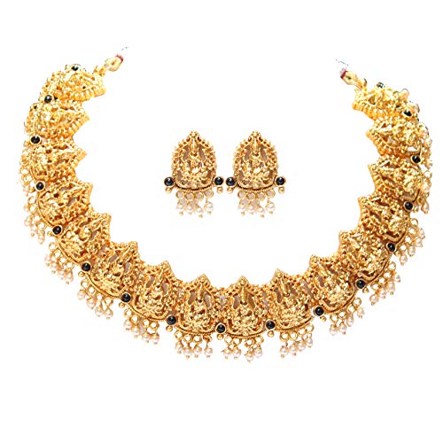 Buy Swarajshop Gold Plated Temple Laxmi 