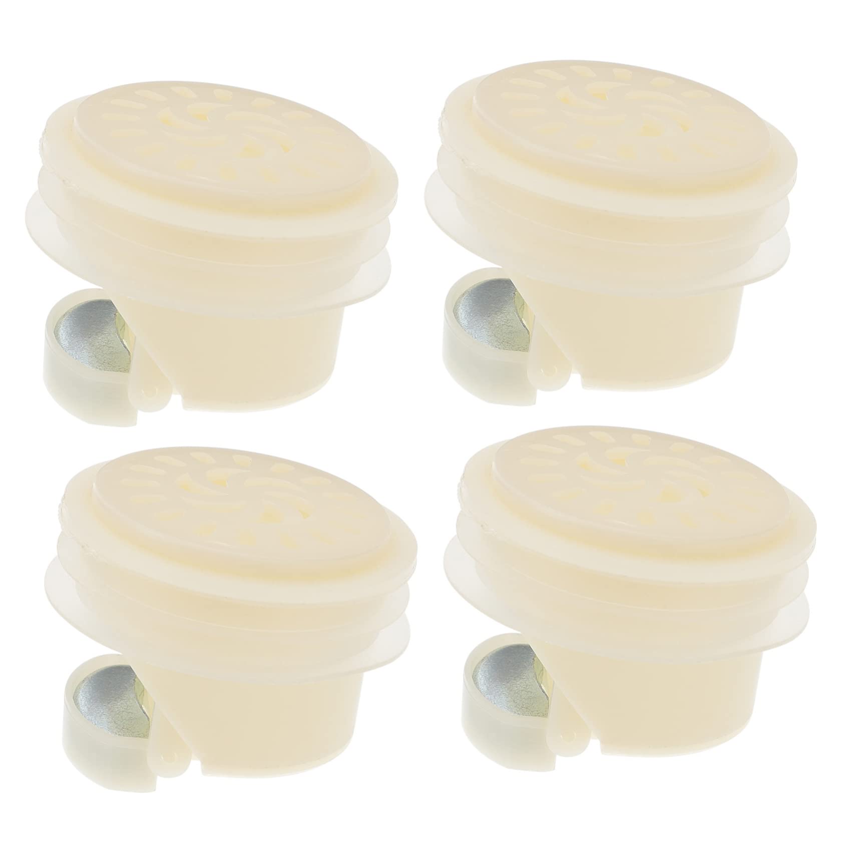 Noyau de drain de sol anti-odeur pour machine à laver et évier en silicone blanc x4