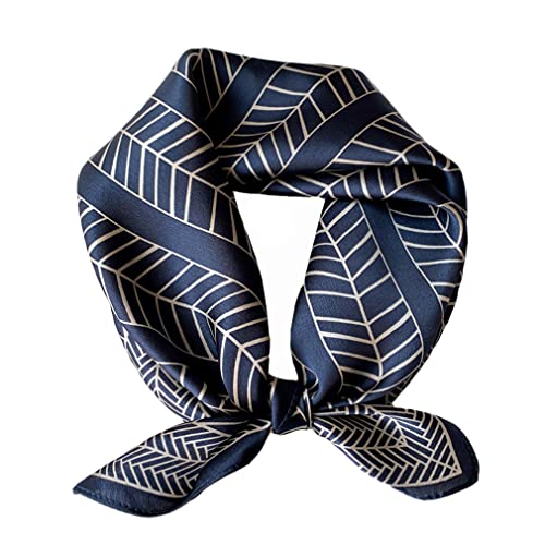 Small Square 100% Pure Mulberry Silk Scarf for Women Neckerchief Headscarf 21