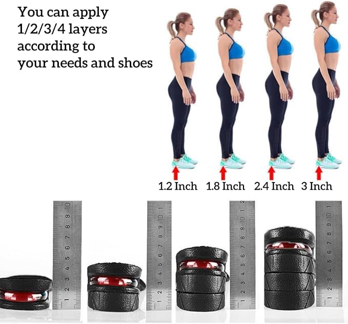 Plantillas para zapatos con aumento de altura 6 cm miniatura 6