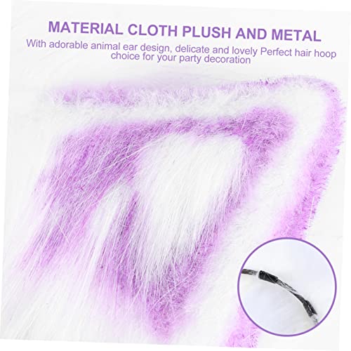 FOMIYES 2 Pçs Bandana De Orelha De Animal Brinco Algemas Para Mulheres Orelhas De Coelho Tiara Brinc