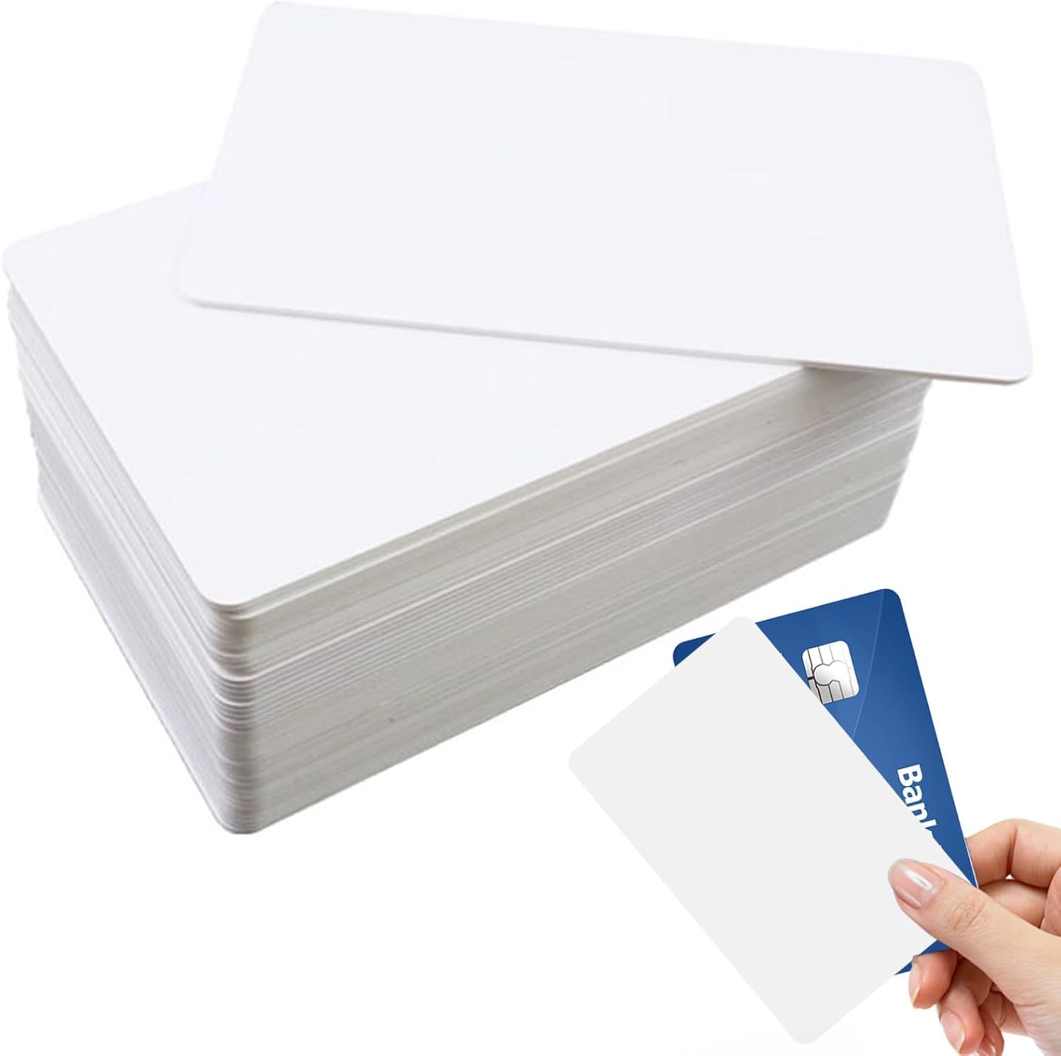 40 Pcs NFC Cards, Blank NFC Tags NTAG215 Cards, Rewritable NFC Business Cards White NFC Chip 215 Cards, 504 Bytes Memory NFC Tag Compatible with Android and NFC Enabled Mobile Phones Devices