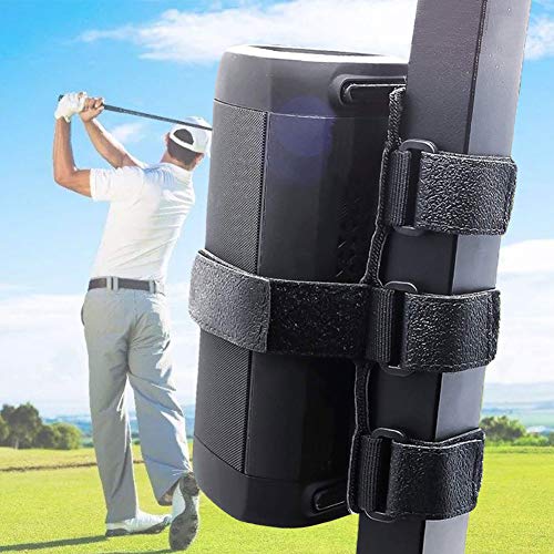 Portable Speaker Mount Strap for Golf Cart Mountain Bike, Adjustable Strap Elastic Rope