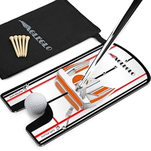 prowithlin Golf Putting Mirror Training Aid – 12’L x 6’W Acrylic with Putter Line Mirrored, Putting Trainer for Golfer Align Eyes, Body, Putter Face, Golf Training Aid Equipment
