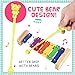 Xylophone Musical Toys for Baby Toddlers Kids with Harmonica, Wooden Musical Instruments Set with Mallets and Music Cards, Great Birthday Gifts for Preschool Kids Boys Girls