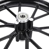 Yctze 2.50-10 Motor Terenowy 10-calowa Piasta Koła Obręcz ze Stopu Aluminium dla Mini Rowerek Kieszonkowy Rower Elektryczny 49-50ml Motor Terenowy (przednie koło)