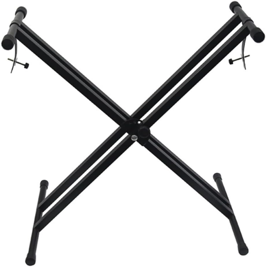 LIOOBO Style Electronic Keyboard Stand Lightweight and Design for Beginners Portable Rack with Skid Pads for Stability for Storage