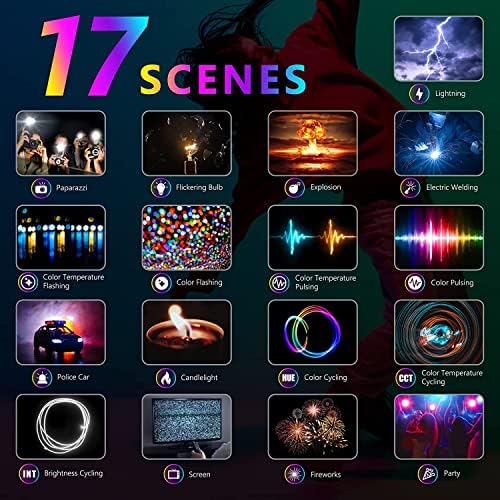 NEEWER 18.3 RGB LED Video Light Panel with App Control Stand Kit 2 Packs, 360° Full Color, 60W Dimmable 2500K~8500K RGB168 LED Panel CRI 97+ with 17 Scene Effect for Game/YouTube/Zoom/Photography