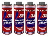 Gray Sprayable Automotive Undercoating for Cars and Trucks, Buses, RVs, Commerical Vehicles - Rubberized Paintable Under Coating (4 Cans Only)