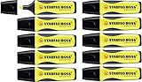 Disponible en 4 colores Marcador fluorescente STABILO BOSS Executive - Caja con 10 unnidades - Color amarillo
