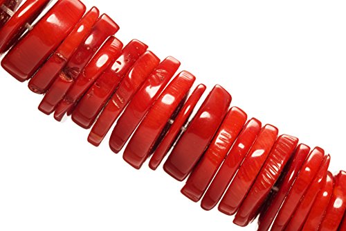 Heishi Dyed Red Coral Beads 1.5~3x16~18mm Sold per 16inch