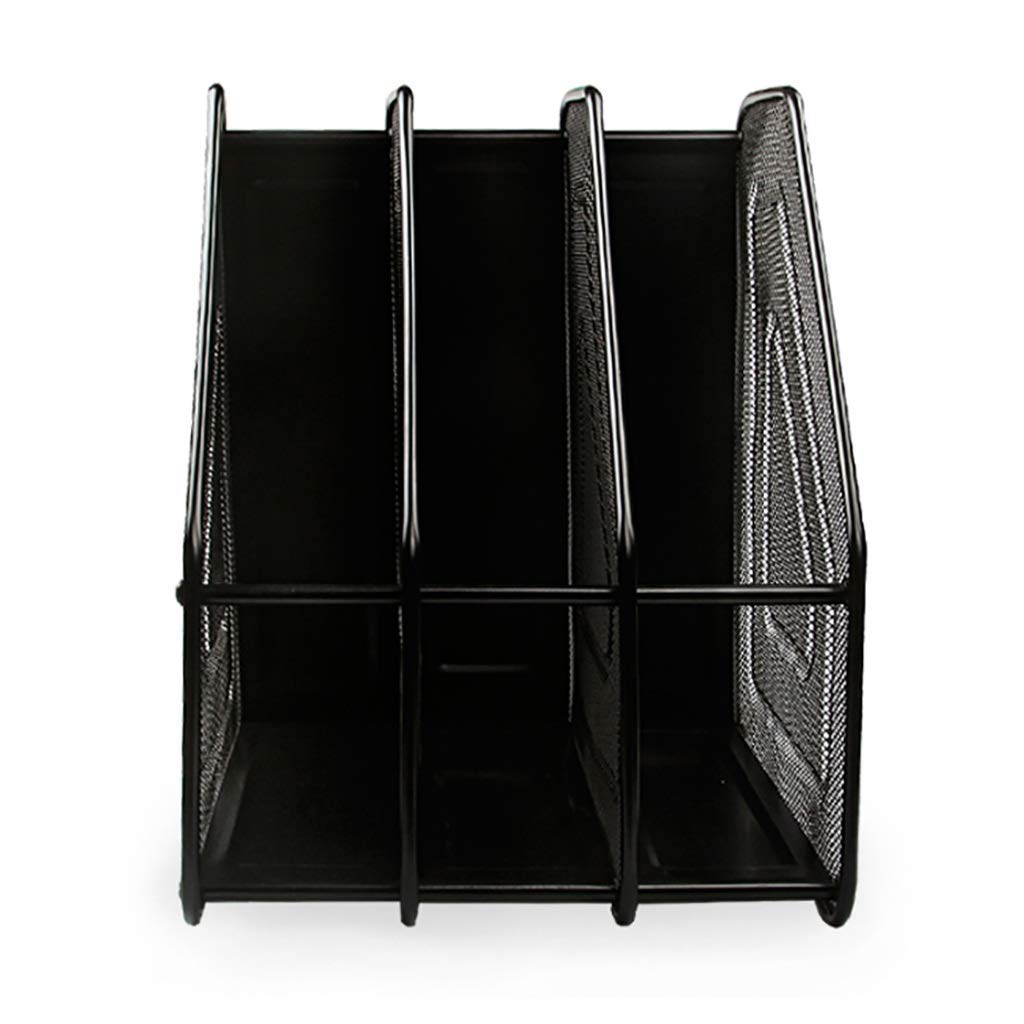 Multifonction Bureau Classeur Classeur 3/4 Colonne Porte-Classeur Panier de Données A4 Cadre de Données Panier de Rangement Porte-Revues Étagère Filet de Fer Étude de Métal Chambre À Coucher,23