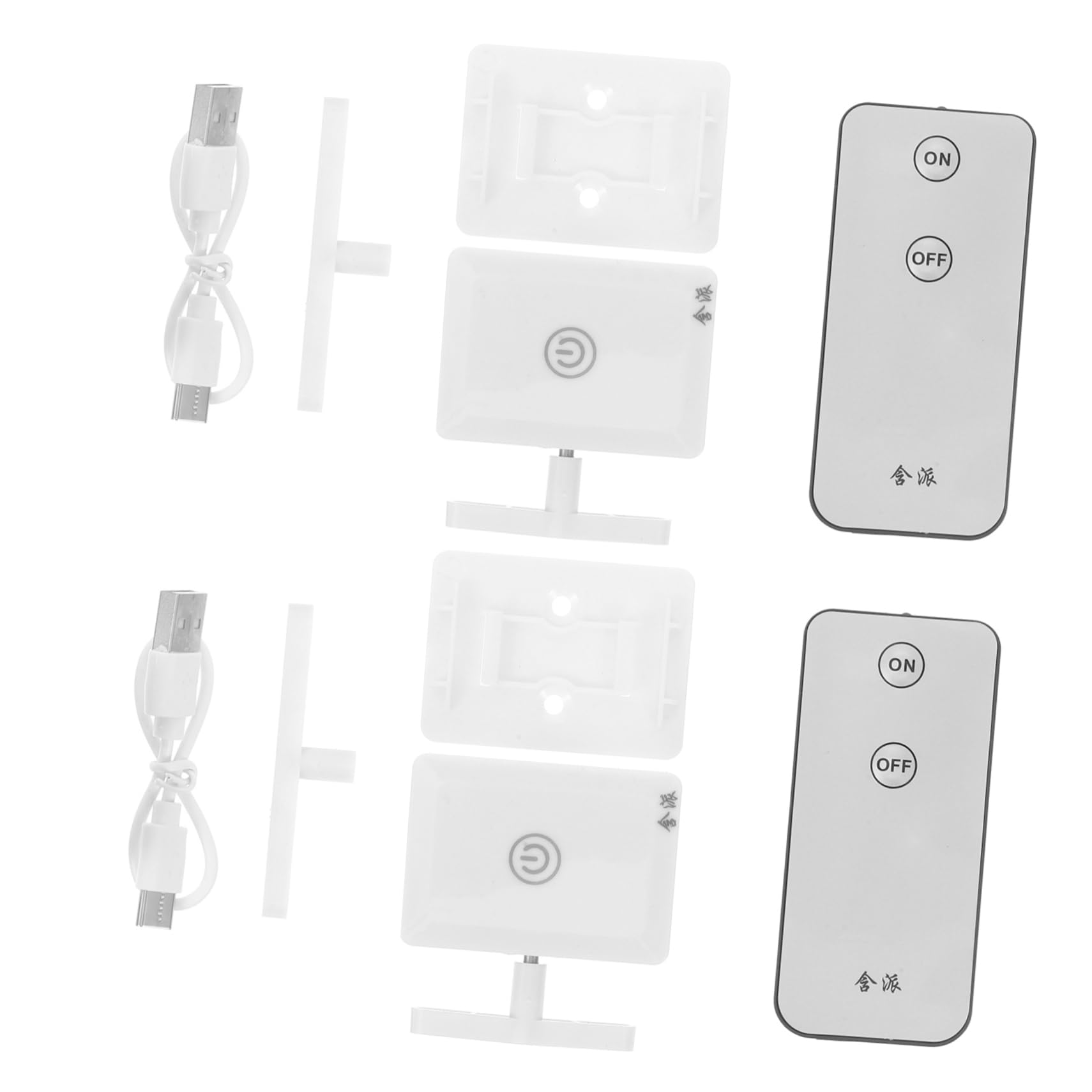 TEHAUX 2 Juegos De Robot De Apagado De Luz Para Lámparas Pulsador De Botón De Para Interruptor Controlador Inalámbrico De Electrodomésticos Para