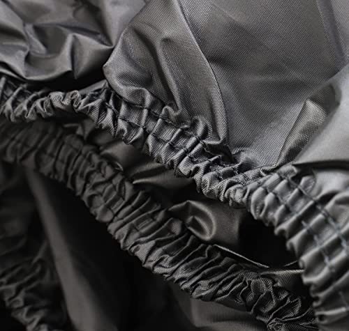 Autolion Snowmobile Cover Heavy Duty Indoor Outdoor Durable Waterproof Sled Ski Cover Elastic Bottom Can Be Trailerable (L Fits Length 130"X 51"X 48") #TOP4