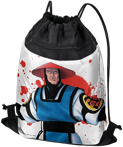 LOGOVISION Mortal Kombat Klassic Raiden Character Drawstring Backpack Sports Bag Sackpack 17