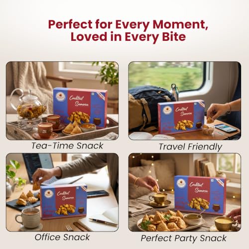 Image of Badami's Cocktail Samosa 300g with Complimentary Rakhi | Crunchy & Delicious Mini Samosa Snack | Traditional Indian Namkeen | Raksha Bandhan Gift Pack | Festive Combo