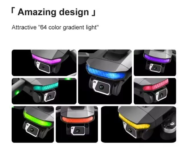 Image of Skyheaven-Drone-with-4K-Camera-WiFi-FPV-1080P-HD-Dual-Foldable-RC-Drone-Altitude-Hold-Headless-Mode-Visual-Positioning-Auto-Return-App-Control-Multicolor-Dr-14 (DK12)