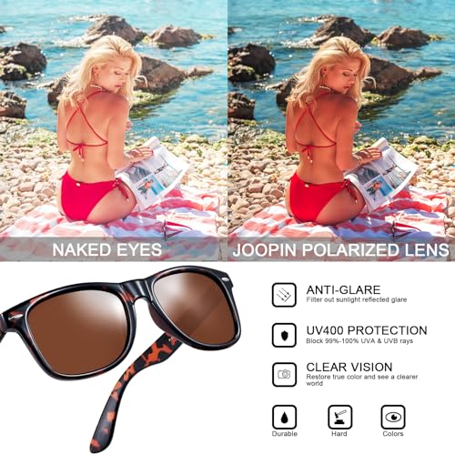 Image of Joopin Square Sunglasses Polarized UV400 Designer Sun Glasses Men Women
