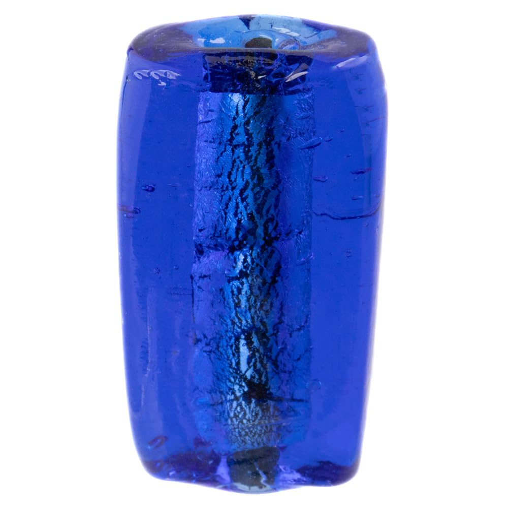 Craft County Silver Foil Glass Beads – DIY Jewelry Making and Embellishments